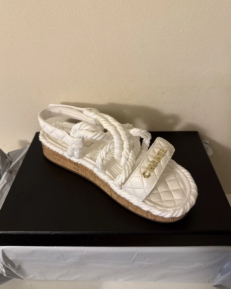Chanel rope sandals brand new never opened