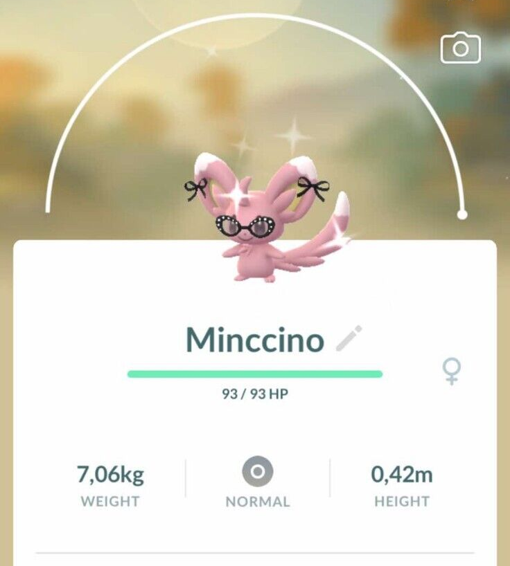 Shiny Minccino in stylish costume trade for 20k Stardust