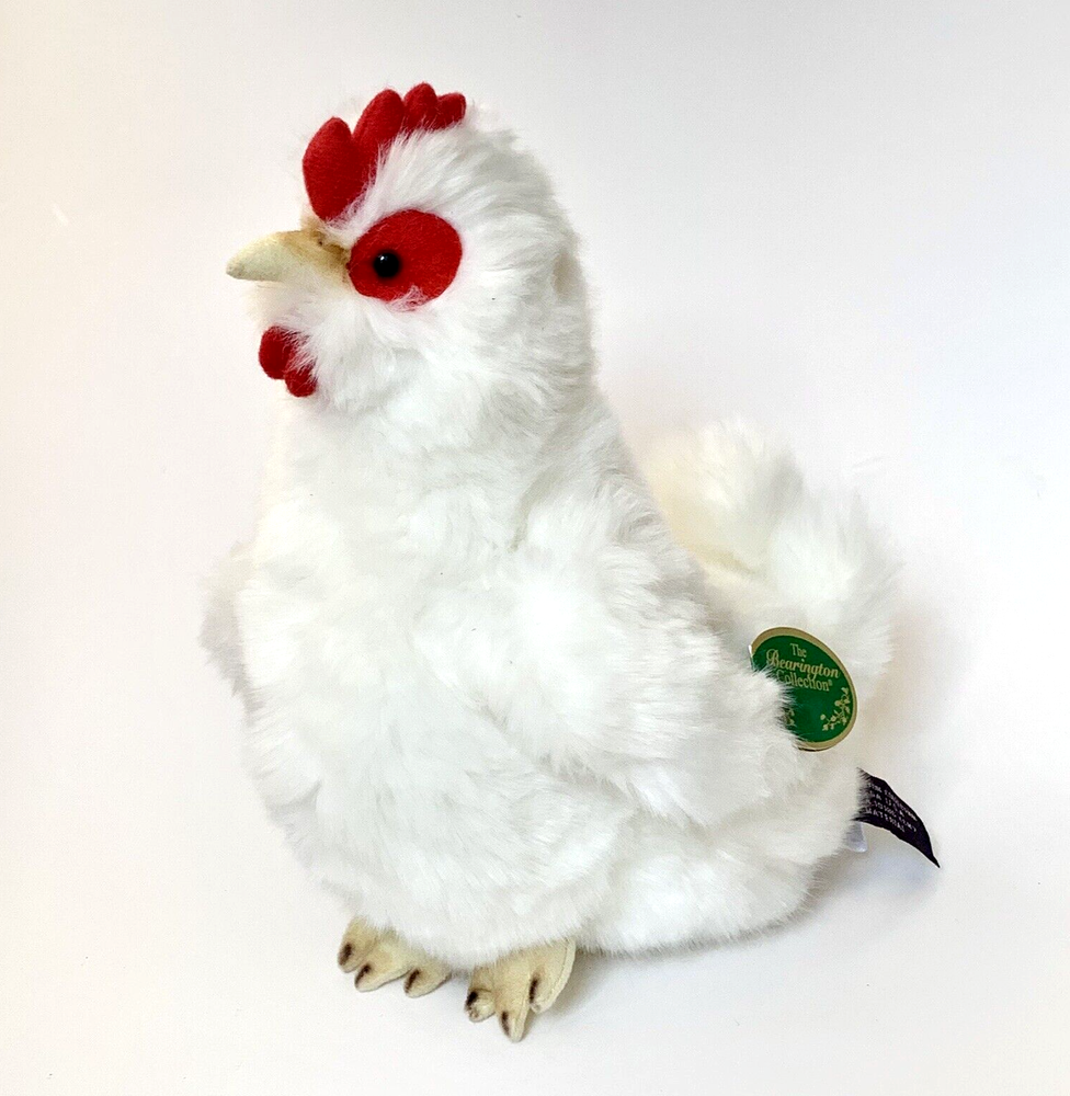 Bearington Collection Henny Hen Plush Chicken Stuffed Animal Realistic W/Tags