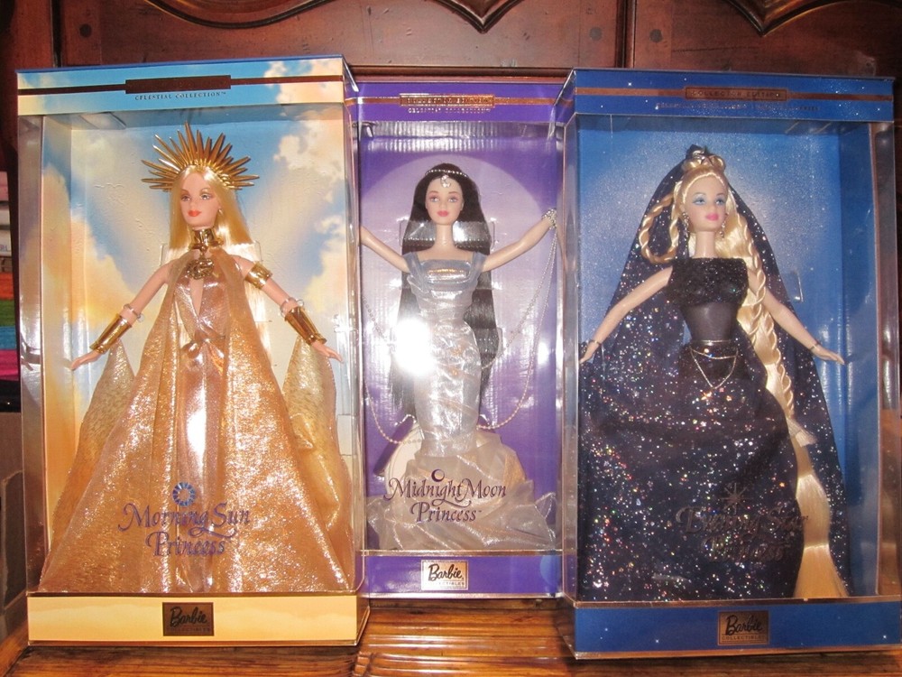 Barbie Celestial Collection Sun Star & Moon Princess by Mattel 2000   NRFB
