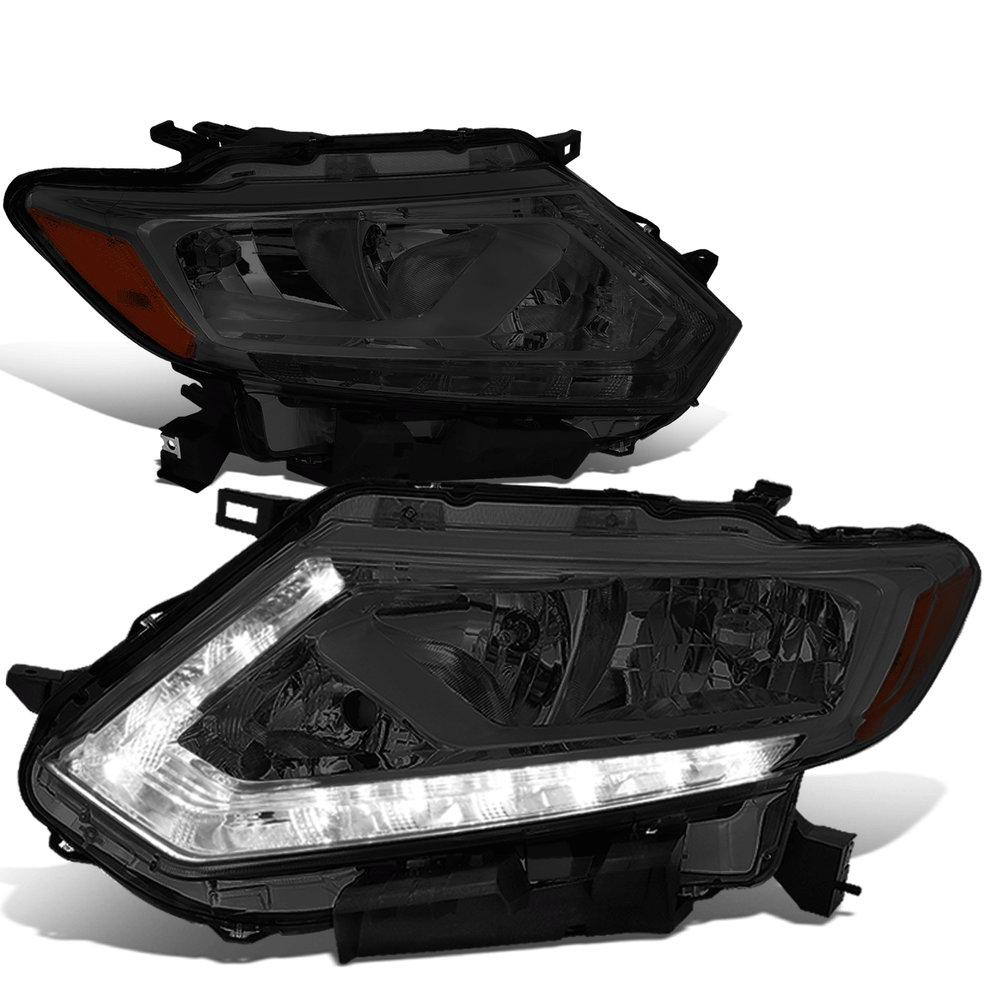 Rogue 14-16 Smoked Housing Amber LED DRL Headlights & Driving Lamps