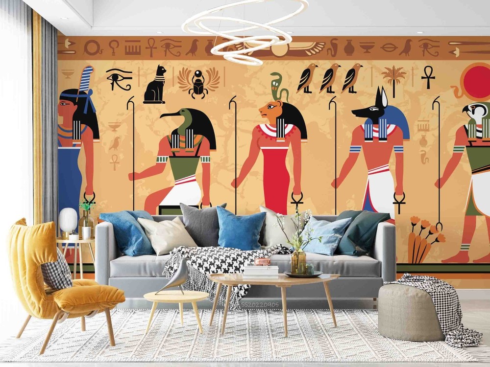 3D Egyptian Culture Background Wall Murals Wallpaper Murals Wall Sticker