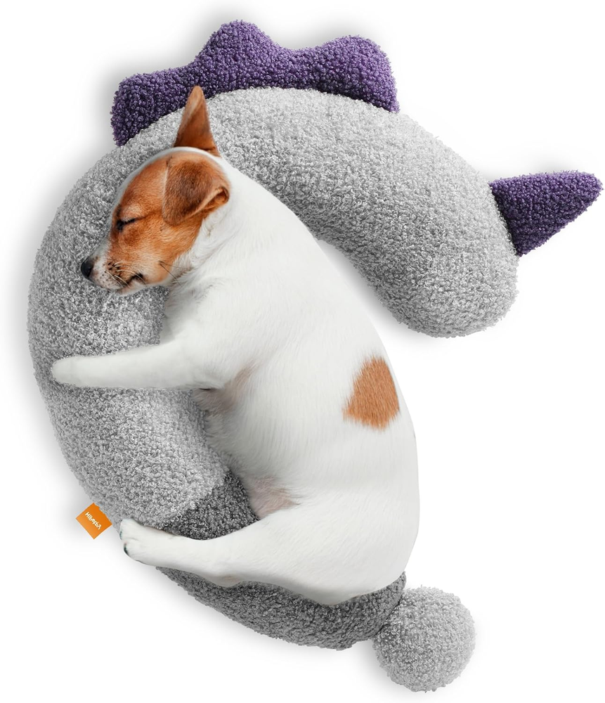 Dog Calming Pillow - Soft Neck Pillow for Dogs, Washable Sleep Pillow for Better