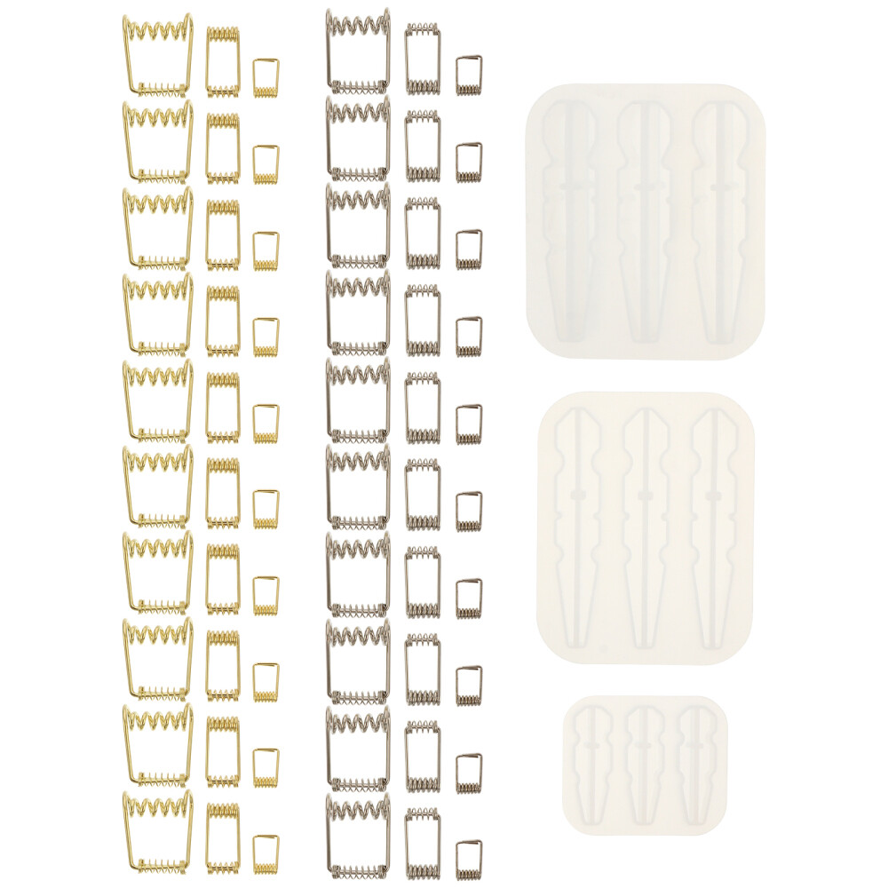 3 Pcs Photo Clip Silicone Mold Resin Mould Jewelry Holder Spring