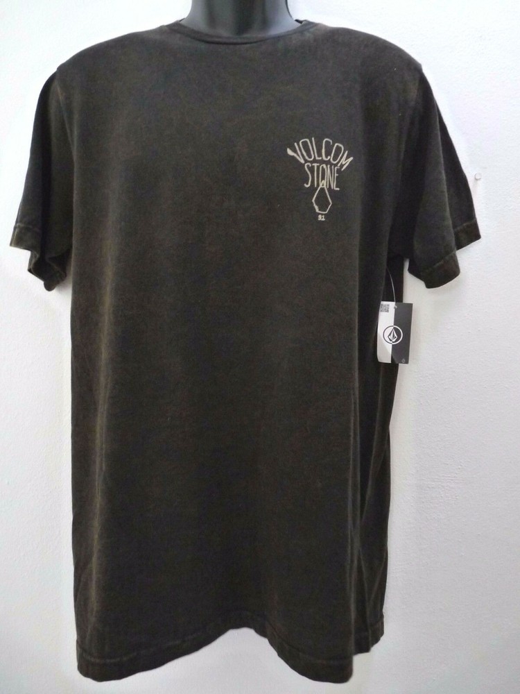 NEW VOLCOM STONE FEELING IT WASHED BLACK MEDIUM M MEN'S TEE SHIRT code ZZ100