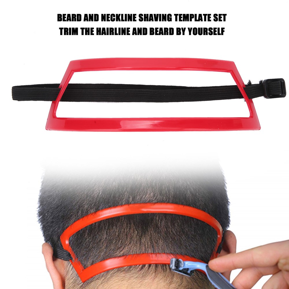 Men Neckline Shaving Template Neck Hair Trimming Styling Red Hairline Shapin FAD