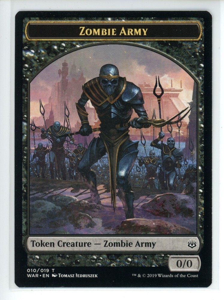 ZOMBIE ARMY TOKEN (010) War of the Spark #10 WAR(LP)(MTG)