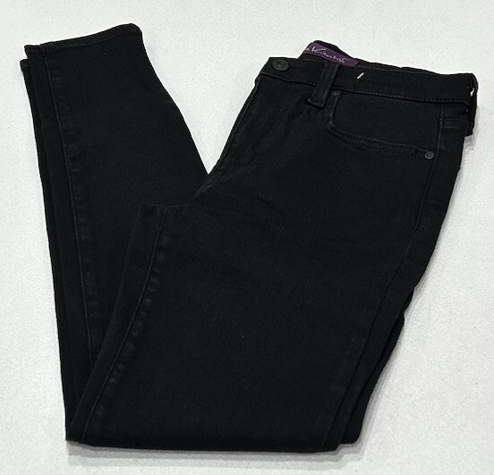 Gloria Vanderbilt Womens High Rise Skinny Jeans in Black Size S