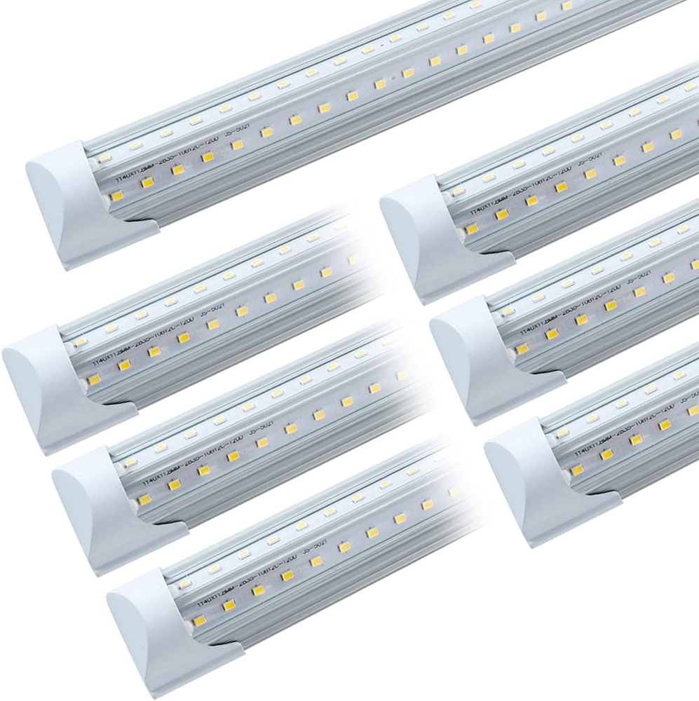 6 Pack T8 Led 4FT 40W Integrated V Shaped Tube Light,Linkable White Daylight 600