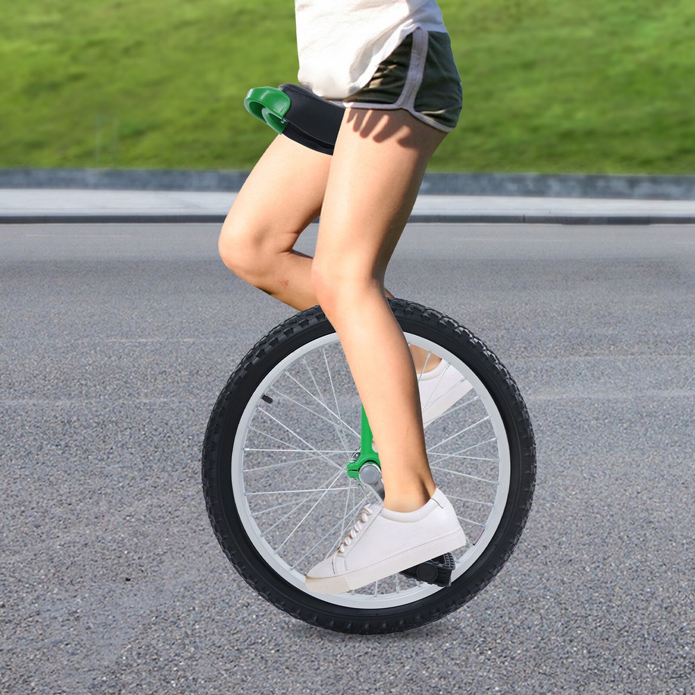 20 Inch Wheel Outdoor Unicycle Height Adjustable Sport Fitness Exercise Unicycle
