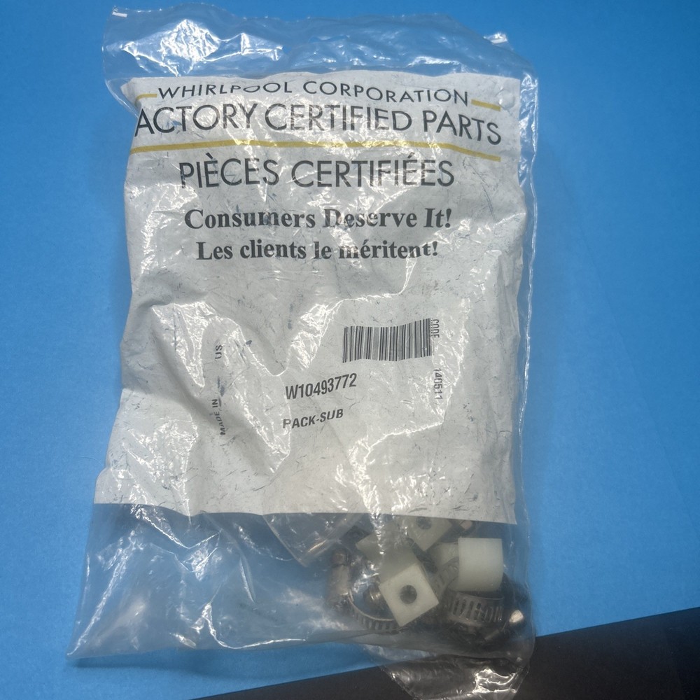 Whirlpool W10493772 Refrigerator Water Inlet Valve