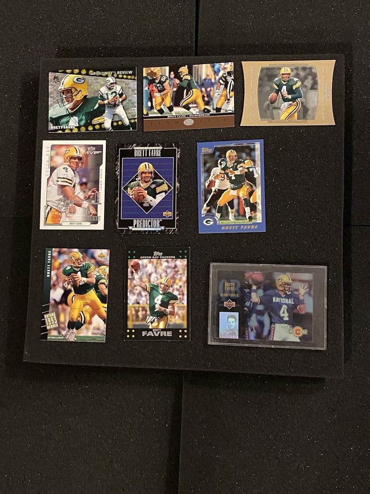 Brett Favre CARD LOT - 9 cards