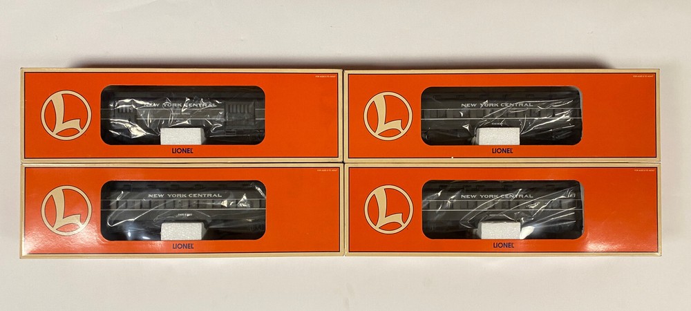 Lionel NYC Heavyweight Passenger Cars 6-19080 19081 19082 19083 O Scale Model Train