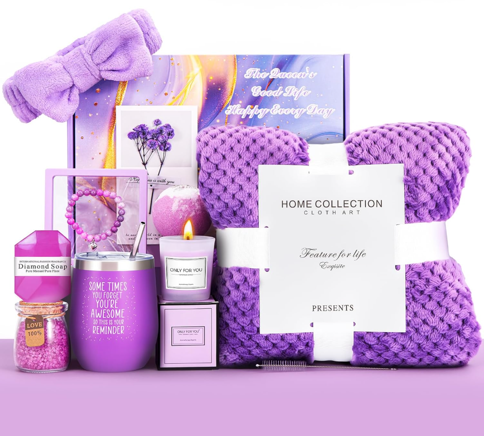 Valentines Day Gifts for Her, Birthday Gift for Women Spa Baskets Set, Valentin,-image