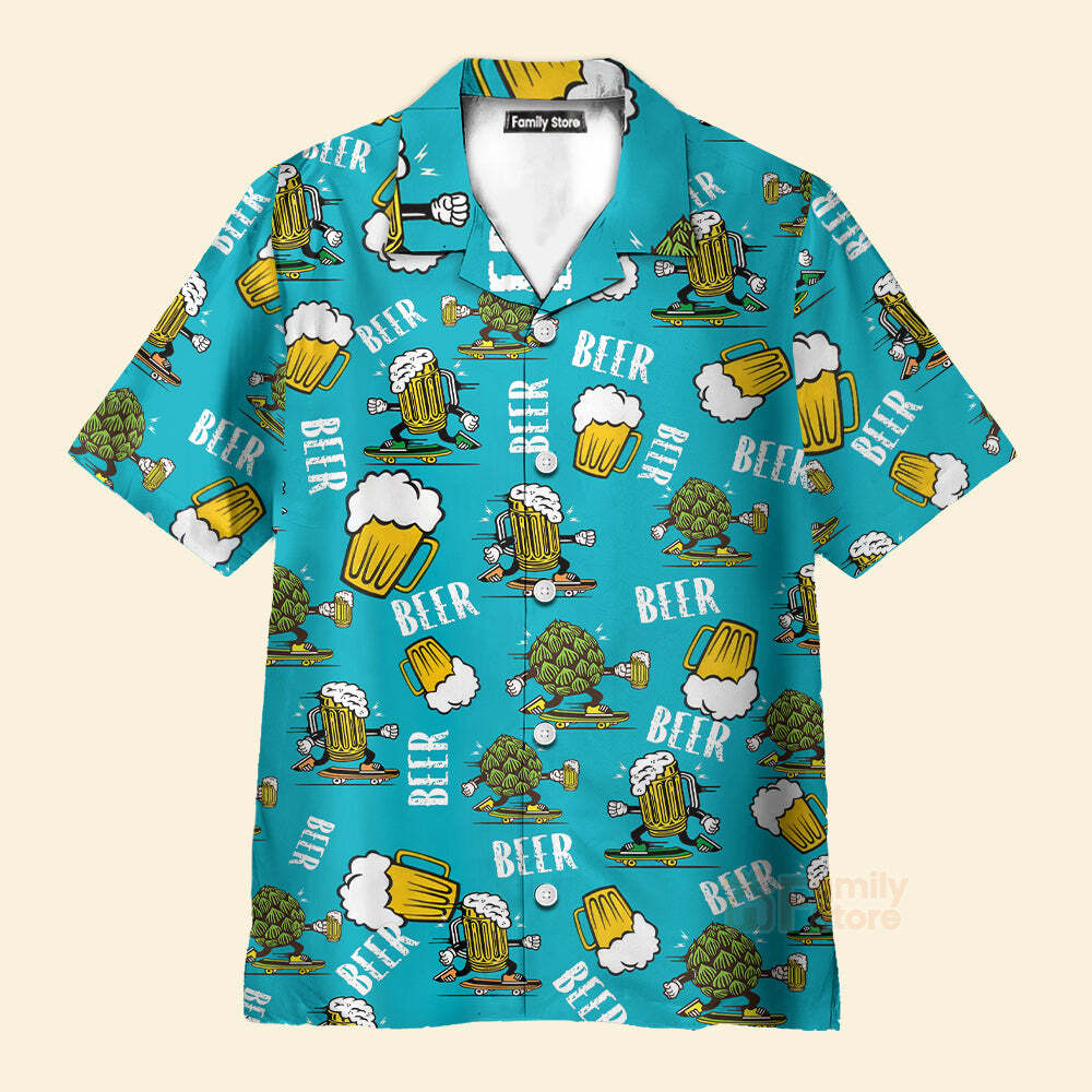 Oktoberfest Beer Lovers Aloha Hawaiian Shirts For Men Women