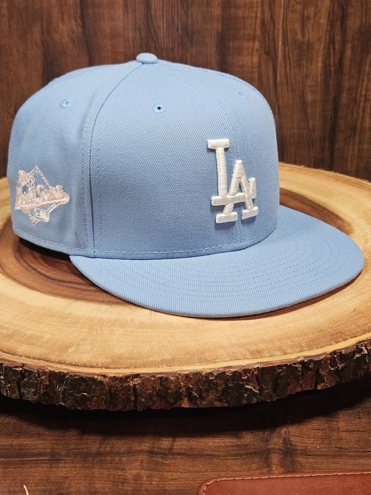 Los Angeles Dodgers New Era 59Fifty Fitted Hat MLB Pink UV Size 7 5/8 Baseball