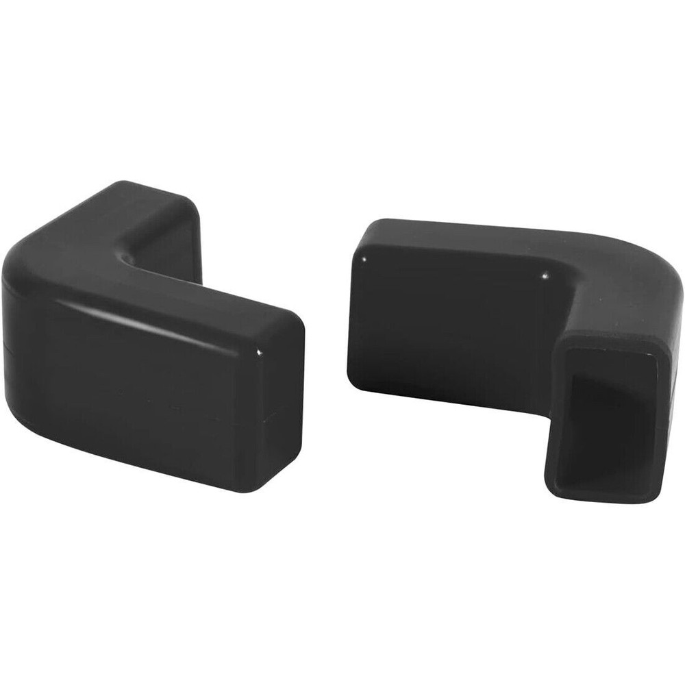 Jeep Wrangler JK JL JT Front Bumper Tow Hook Cover Trim 2Pcs 2007-2023 Black