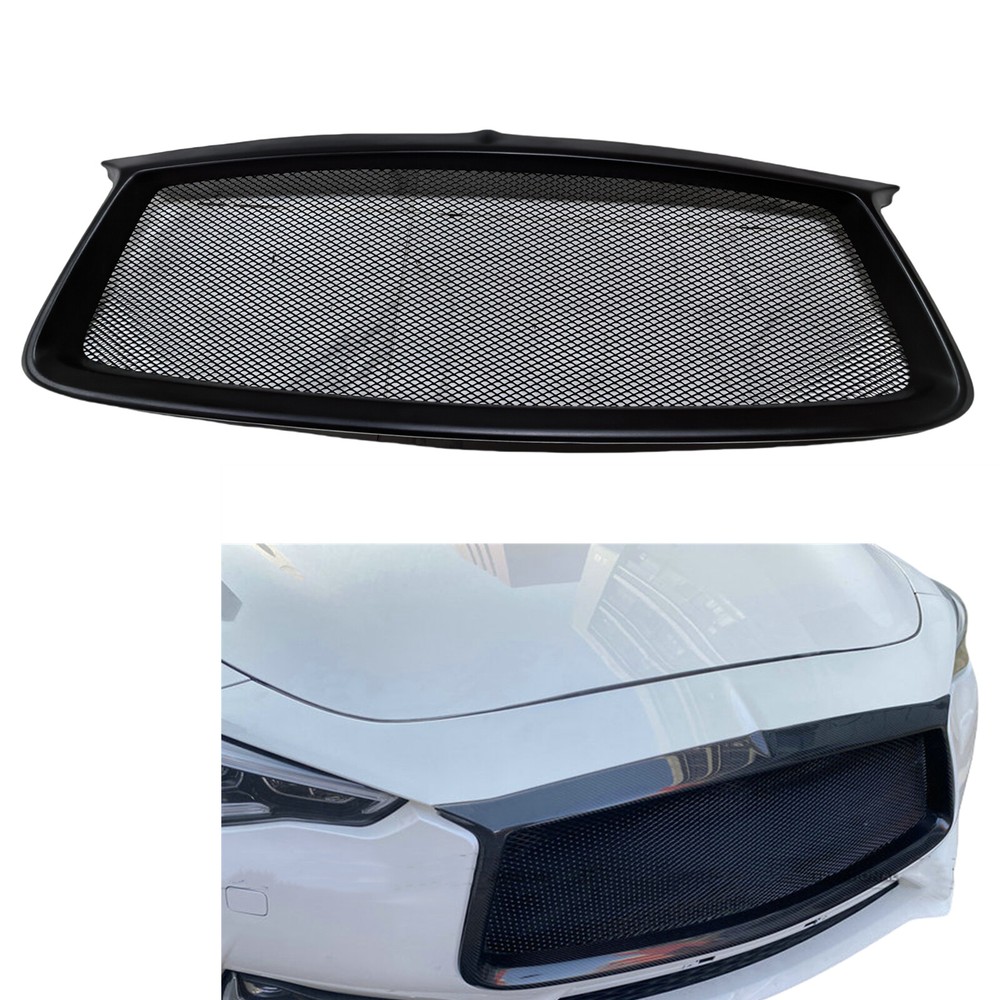 Car Front Bumper Grille Grill Fit For Infiniti Q60 CV37 2017-2022 Fiberglass