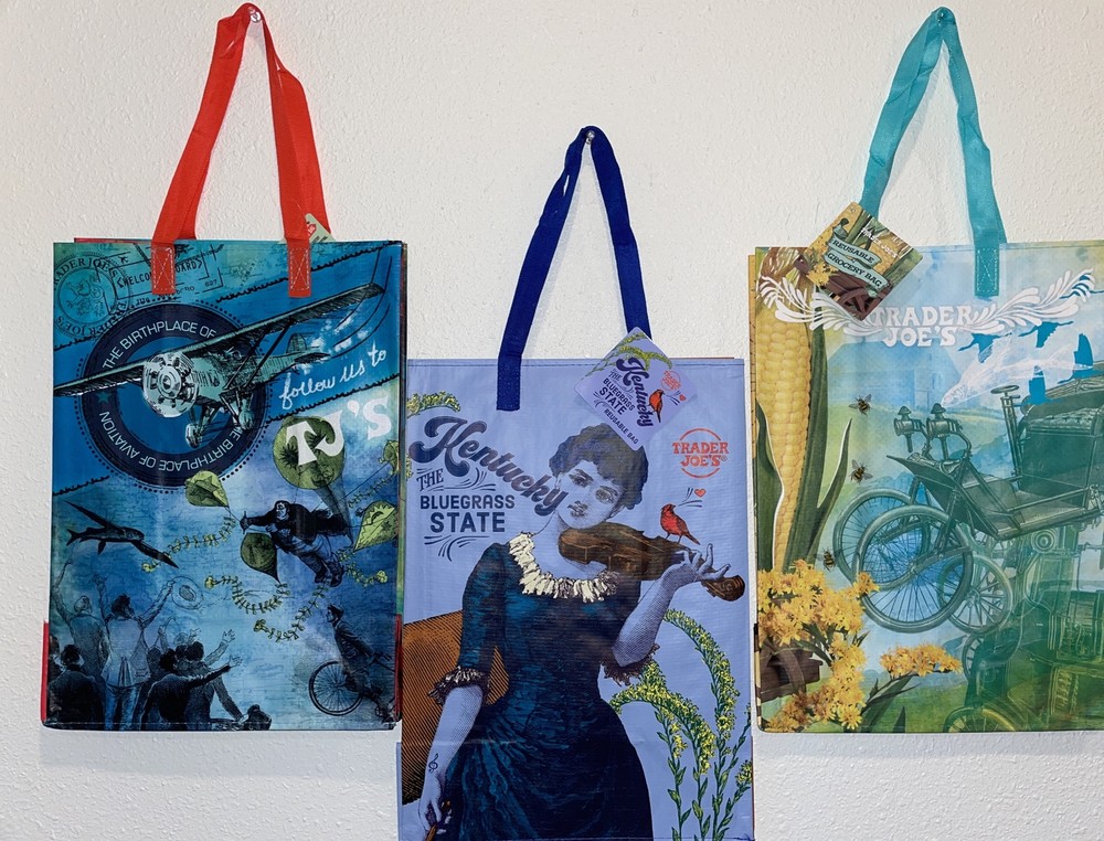 Trader Joe's bags  Trio From Kentucky Ohio Nebraska NWT.