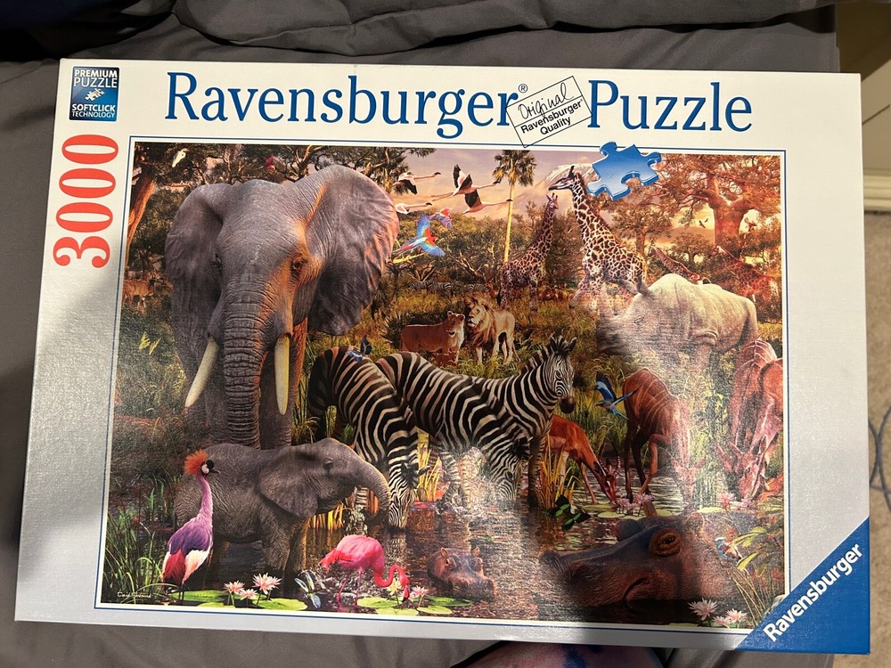 New Sealed Ravensburger 170371 AFRICAN ANIMAL WORLD 3000-Piece Jigsaw Puzzle