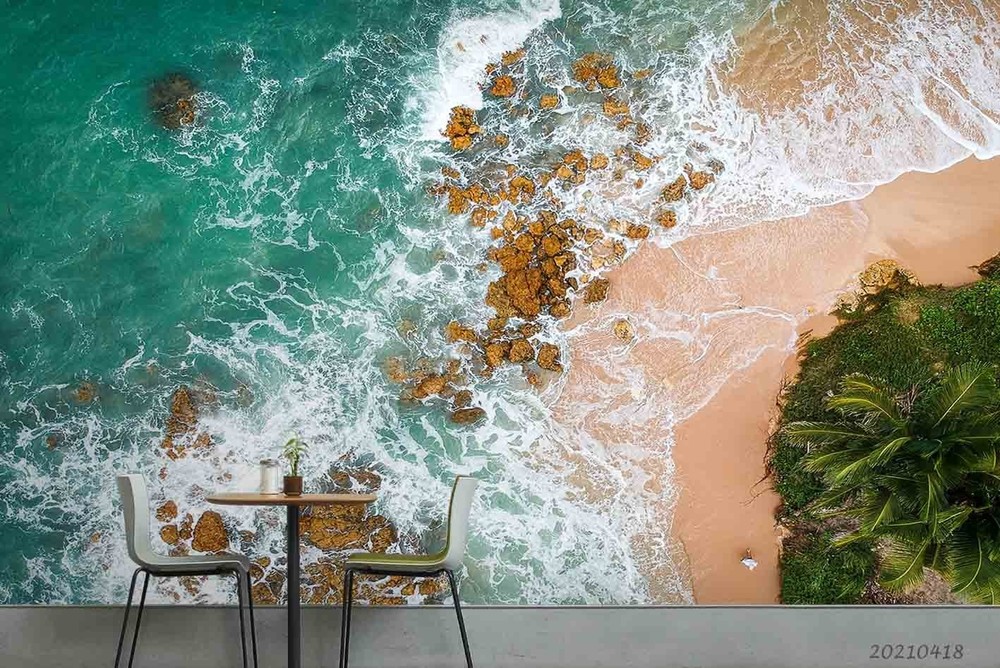 3D Sea Beach Landscape Wall Murals Wallpaper Murals Wall Sticker