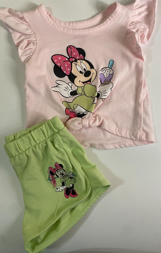 Disney Junior Minnie 3T 2 Piece Shirt and Short Set