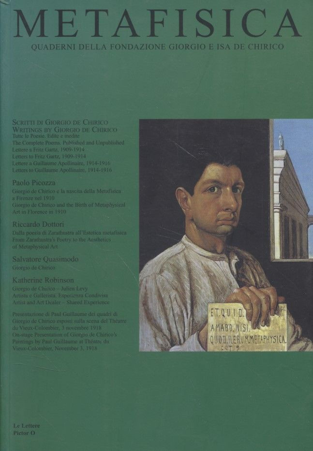 Metafisica Journal N 7-8 by Giorgio e Isa De Chirico Foundation - Picozza Edition