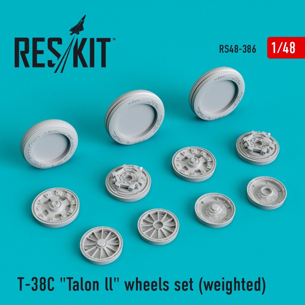 Northrop T-38C Talon II Weighted Wheels 1/48 ResKit RS48-0386