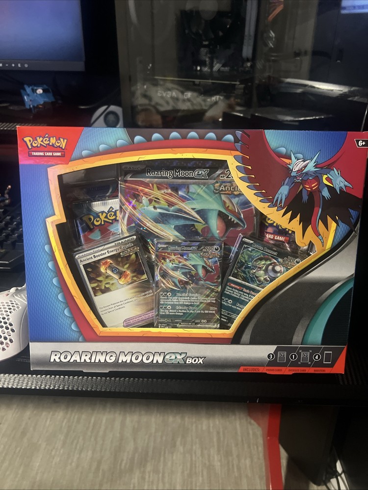 Pokémon TCG: Roaring Moon ex Box - Brand New/Factory Sealed!