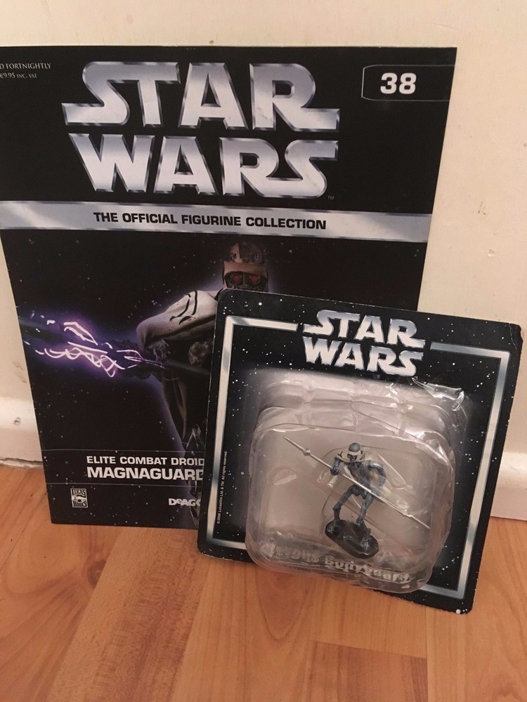 STAR WARS ISSUE 38 GRIEVOUS' BODYGUARD DEAGOSTINI METAL FIGURINE FIGURE & MAG