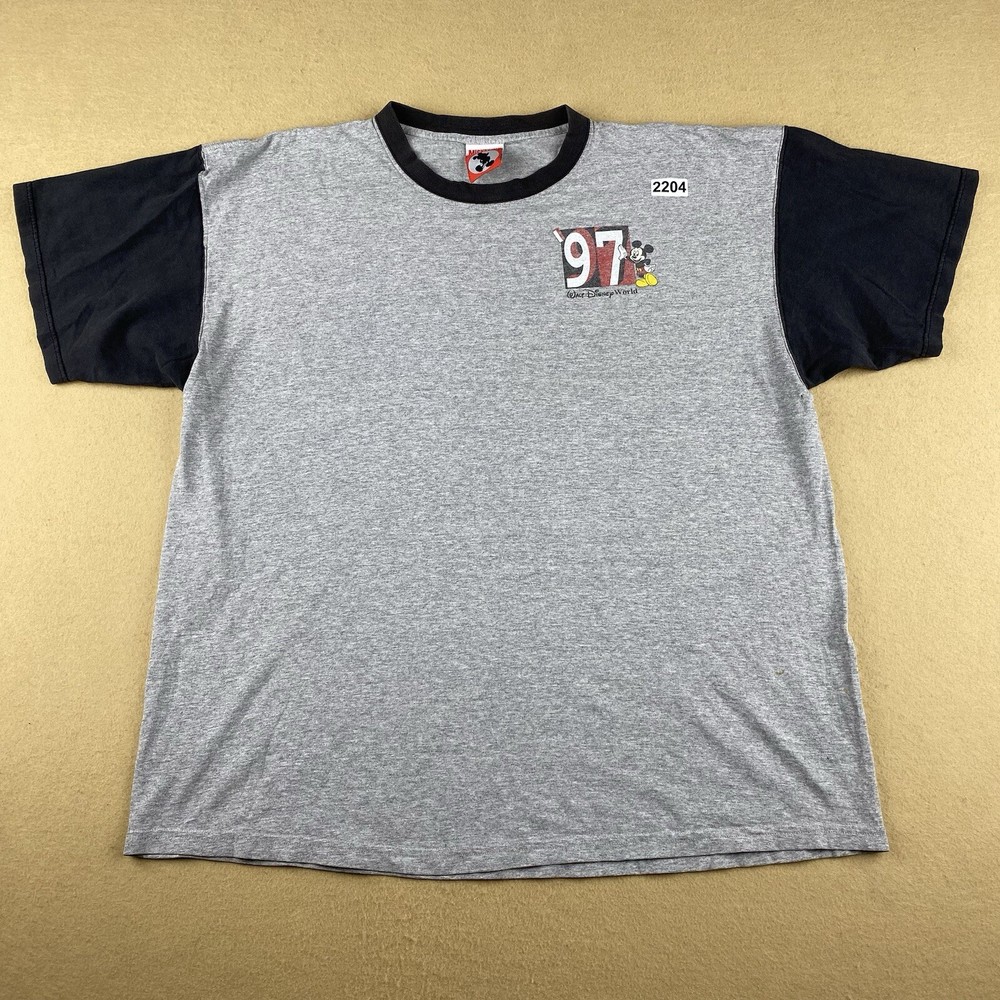 Vintage 90s Mickey Mouse Disney USA Made Mens 2XL T-Shirt
