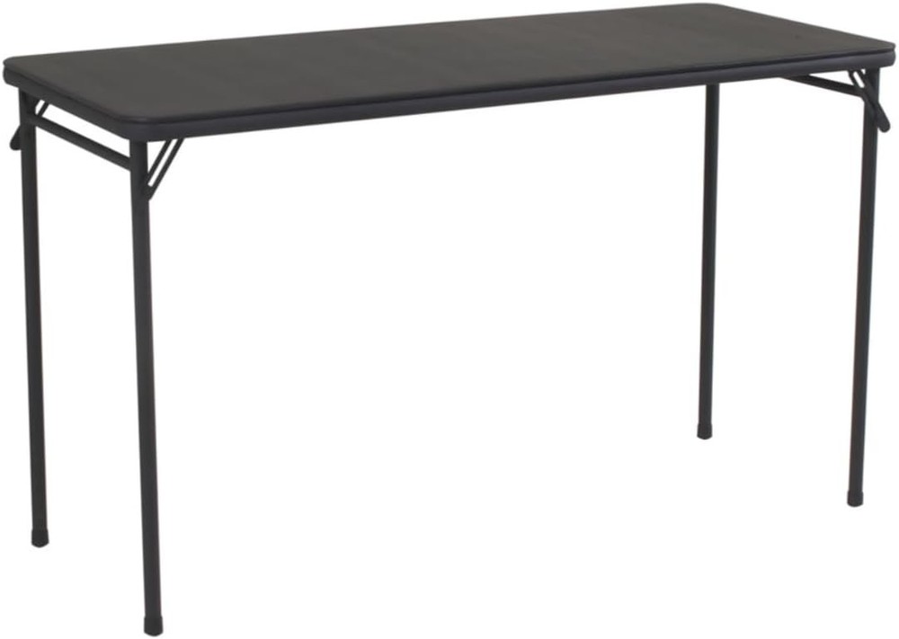 20x48 Inch Black Vinyl Top Folding Table Portable Foldable Tray