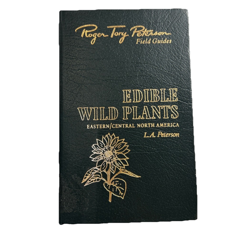 VTG 1985 Easton Press Leather Roger Tory Peterson Field Guide to Edible Wild Plants
