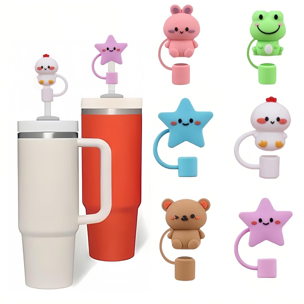 6Pcs Silicone Straw Cover Caps for Stanley 30 & 40 oz Tumblers