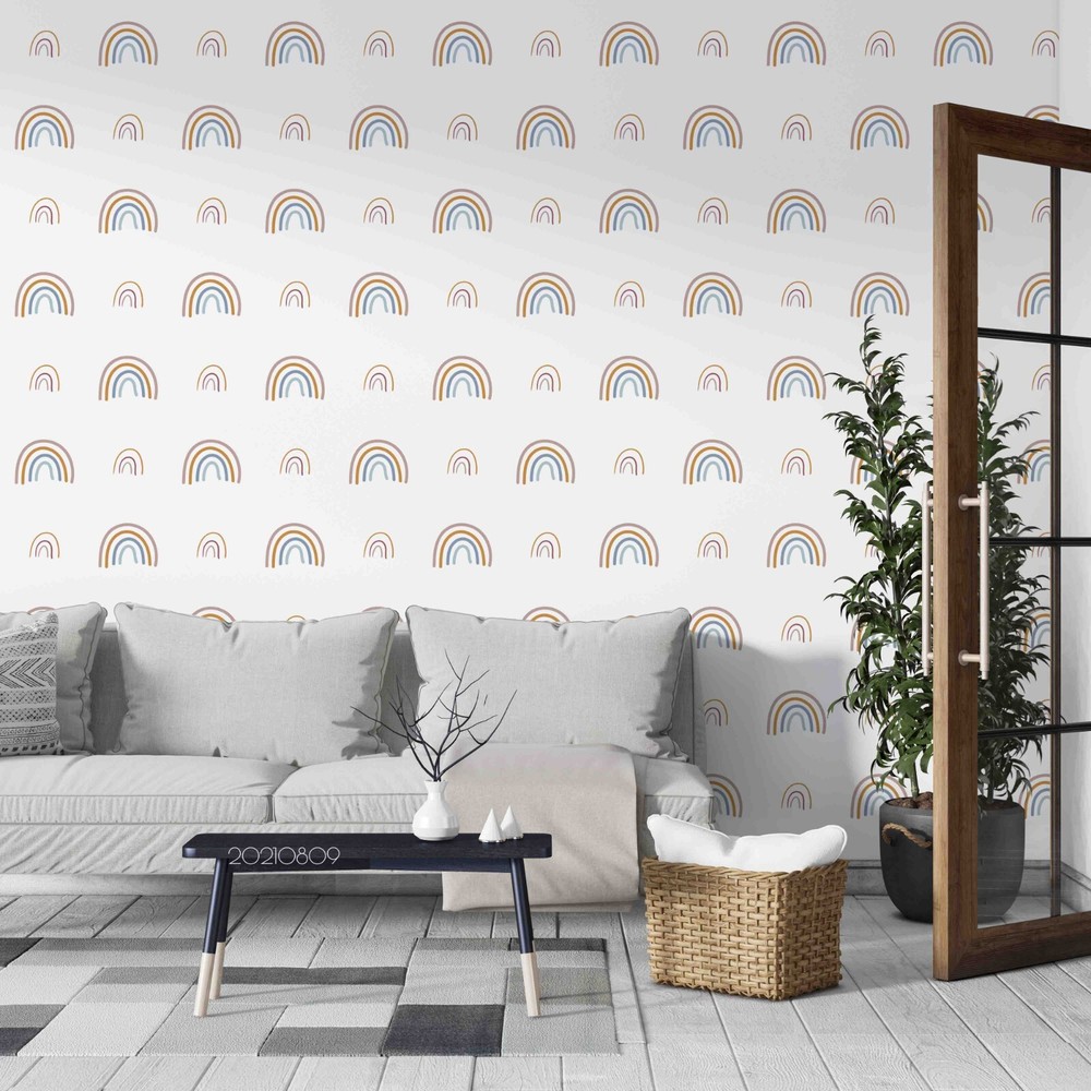 3D Cartoon Rainbow Pattern Wall Murals Wallpaper Murals Wall Sticker 65