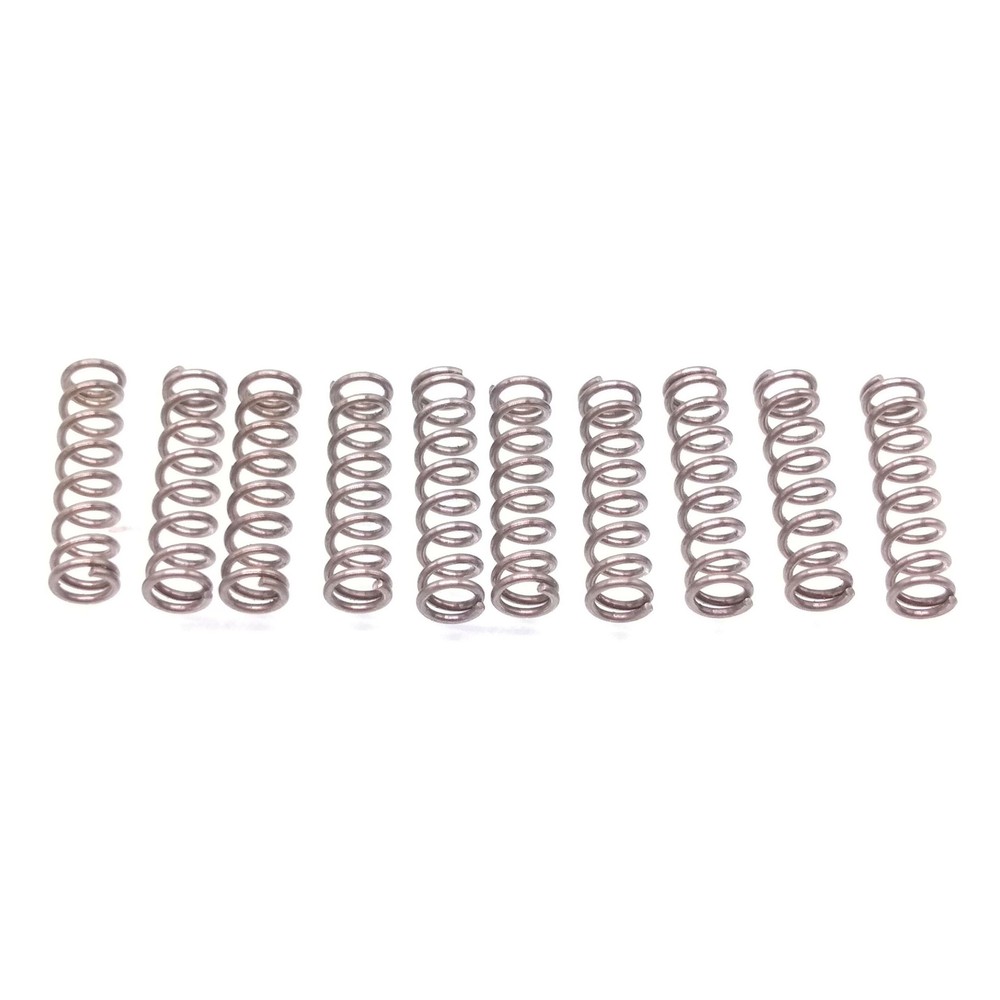 0.6mm x 4mm x 15mm Stainless Steel Compression Springs 10-Pack
