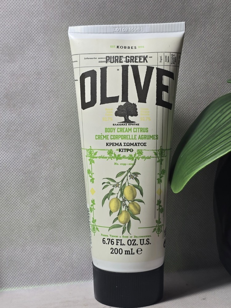 Korres Greek Olive Oil & Citrus Hydrating Body Cream 6.76 fl oz Nourishing