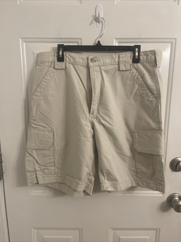 Pantalones cortos de trabajo Carhartt resistentes de lona para hombre 36 caqui