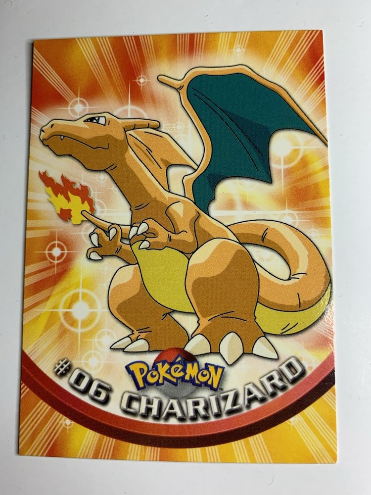 1999 Topps Pokemon TV Animation Red Logo #06 Charizard FREE COMBINED SHIP