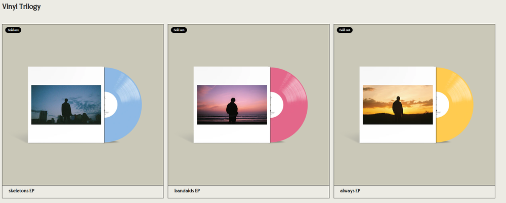 KESHI 3 EP Vinyl Bundle: Skeletons + Bandaids + Always [IN HAND, SHIPS NOW]