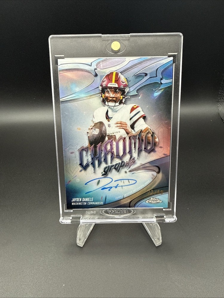2025 Topps Chrome Jayden Daniels Chromographs On Card Auto /50 *MINT