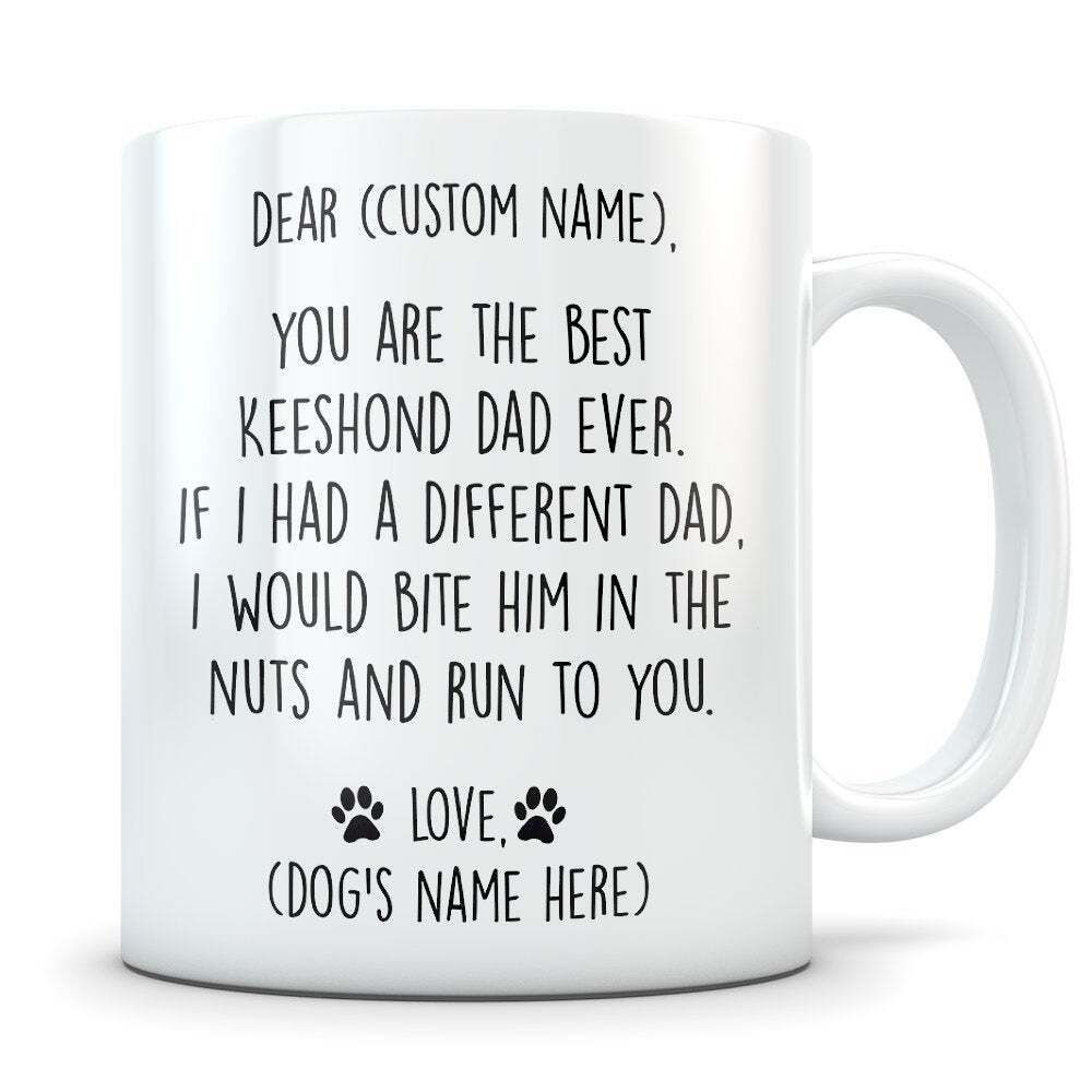 Keeshond Gifts For Men Keeshond Dad Keeshond Gifts Keeshond Mug Keeshond Dad Mug