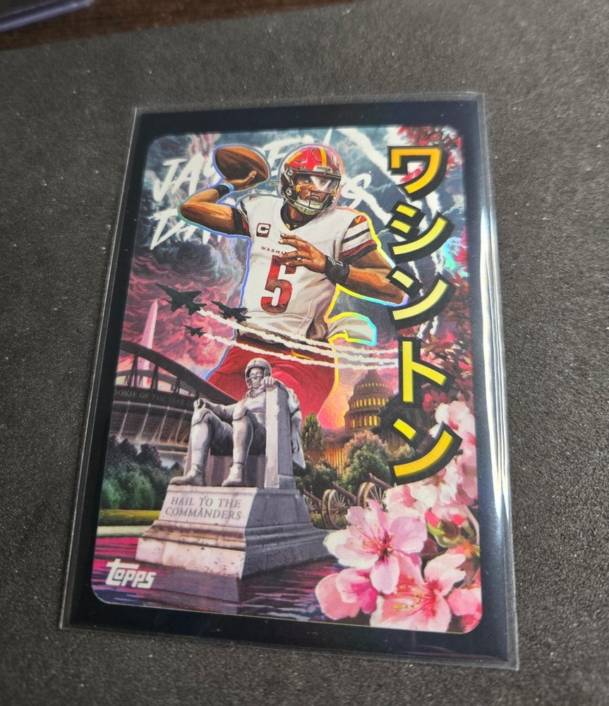 2025 Topps Chrome Football Jayden Daniels KAIJU CASE HIT SSP #KAI-6 Commanders