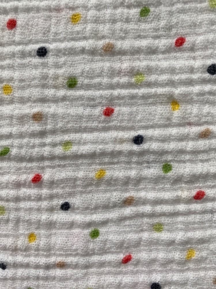 Aden + Anais White Rainbow Polka Dot Muslin Swaddle Blanket
