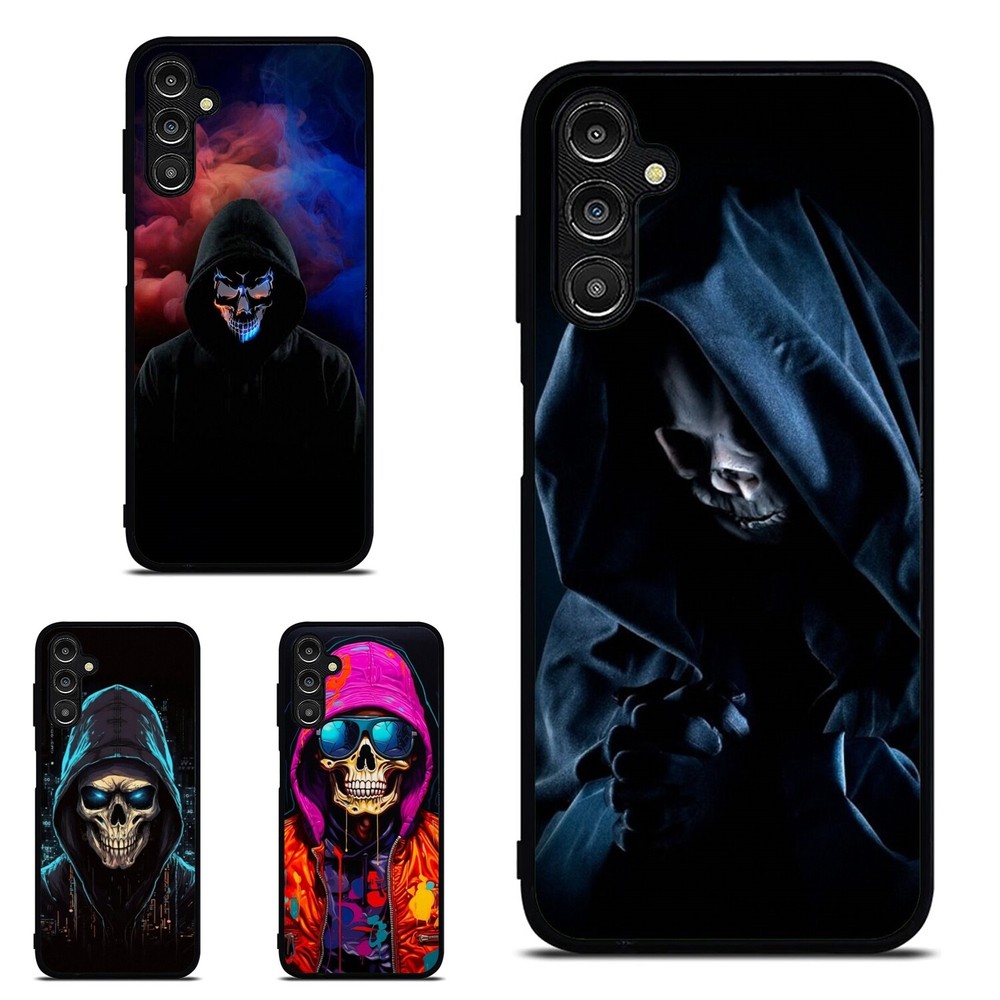 Flexible Cover Death Super Hoodie Skull For Apple iPhone Motorola Samsung Galaxy