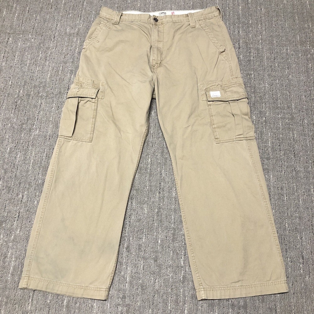 Vintage Y2K Levi’s Baggy Cargo Pants Men’s 38x30 Loose Straight Khaki Skater