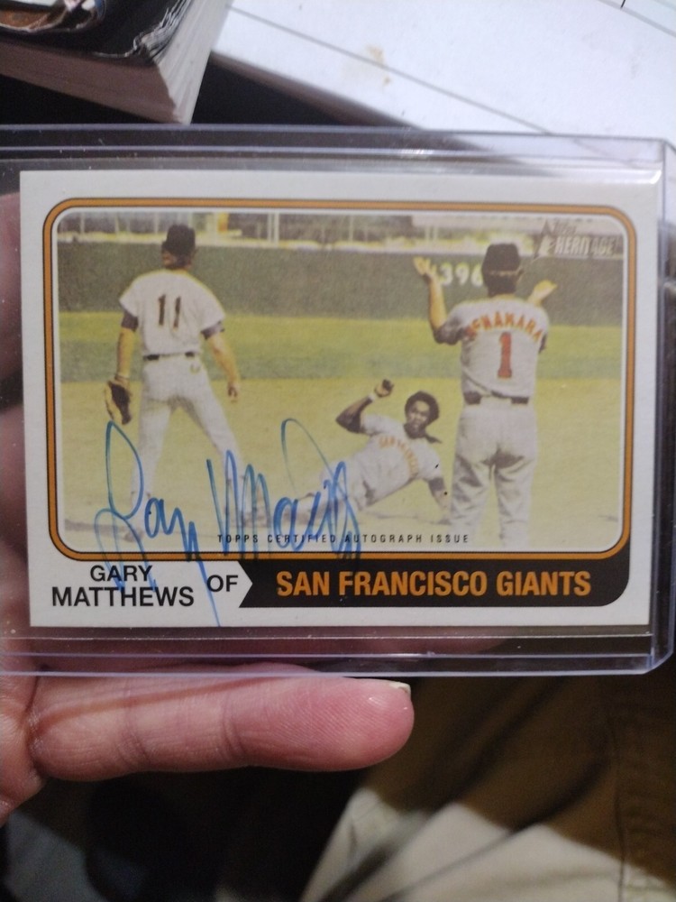 2023 Topps Heritage High Number - Real One Autographs #ROA-GMS Gary Matthews...