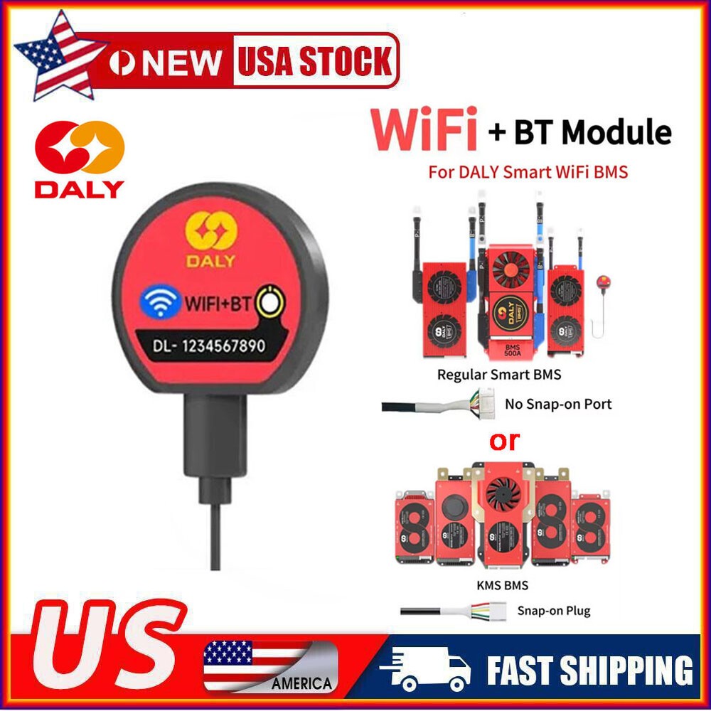 Daly KMS/Regular Smart BMS WIFI Bluetooth Module for Lifepo4 Li-ion Battery ACUS