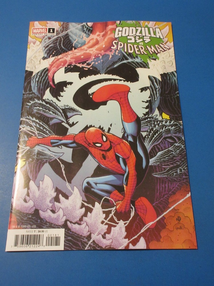 Godzilla vs Spider-Man #1 Bradshaw Variant NM Gem Mint Condition Rare Wow Factor