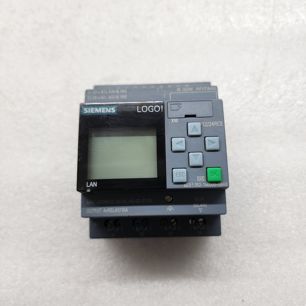 SIEMENS 6ED1052-1MD00-0BA8 LOGO BM 12/24RCE PROGRAMMABLE RELAY